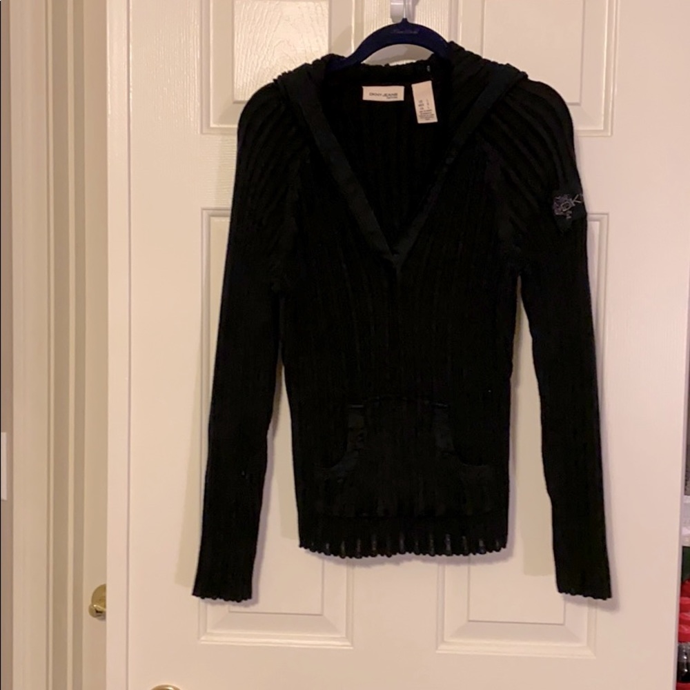 DKNY Jeans Petite V-Neck Sweater